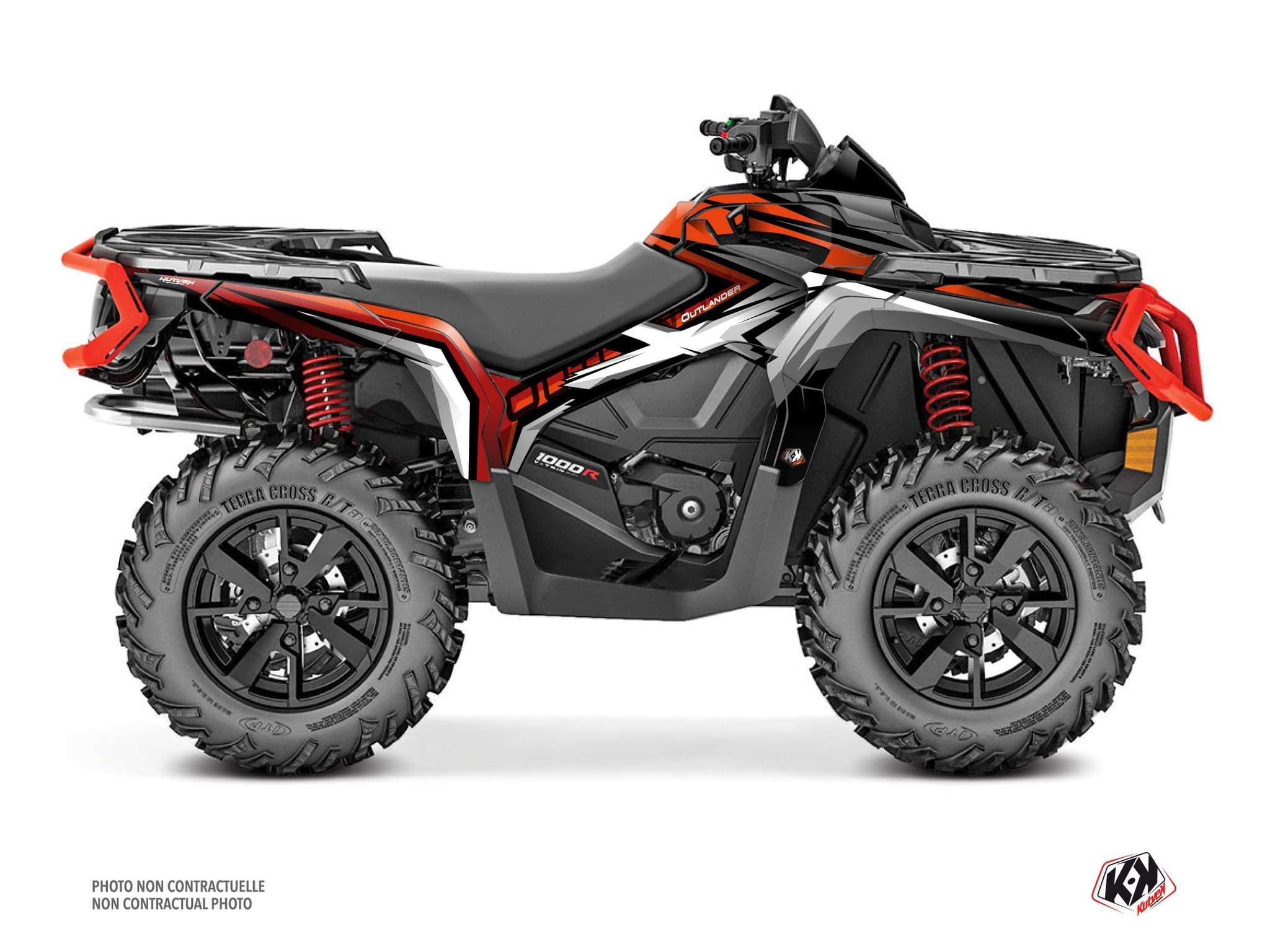 Kit graphique Quad CAN-AM OUTLANDER 1000 R SPEAR Rouge | Can am | Kutvek