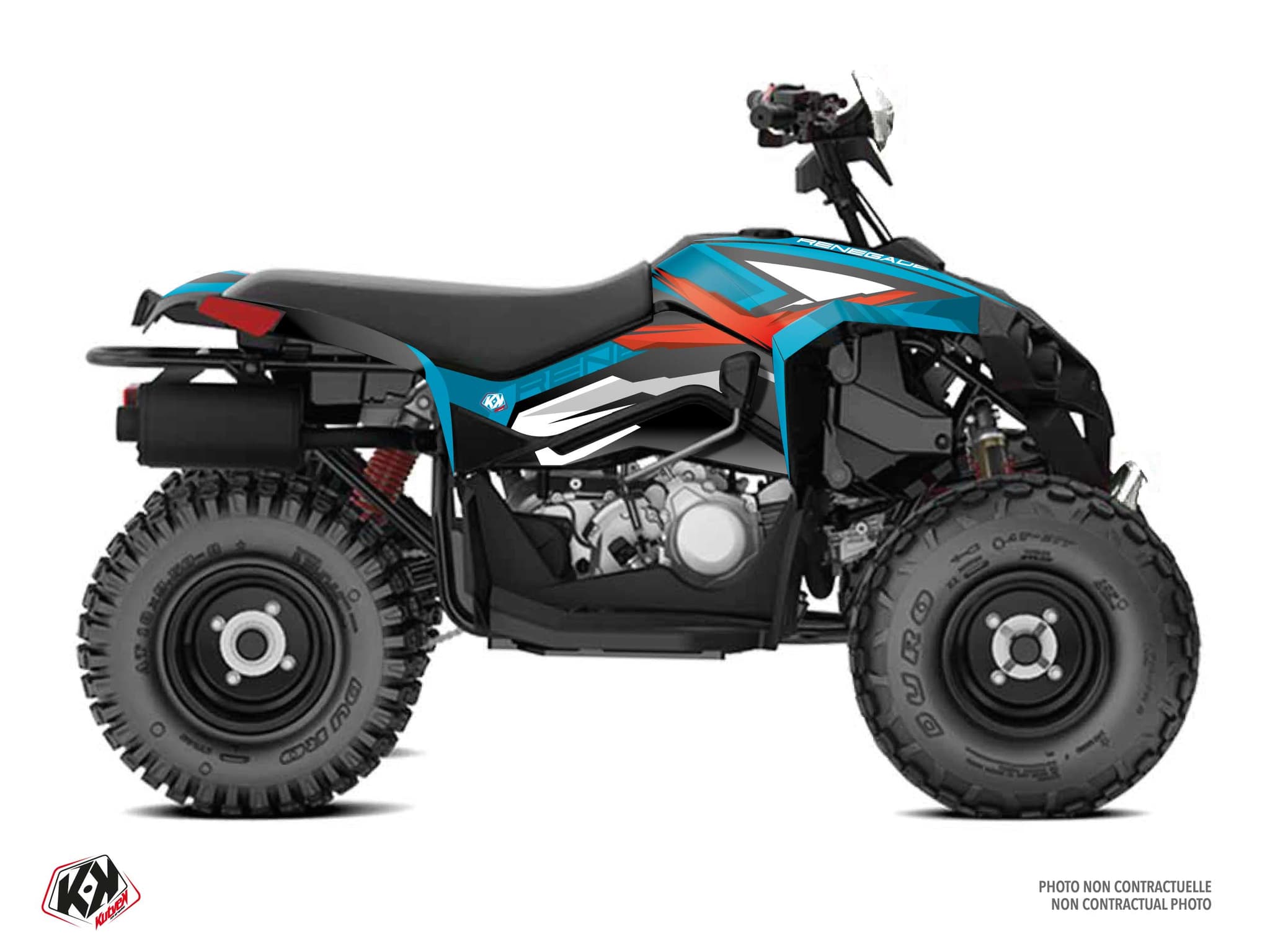 Kit graphique Quad CAN-AM RENEGADE 110 SPEAR Turquoise
