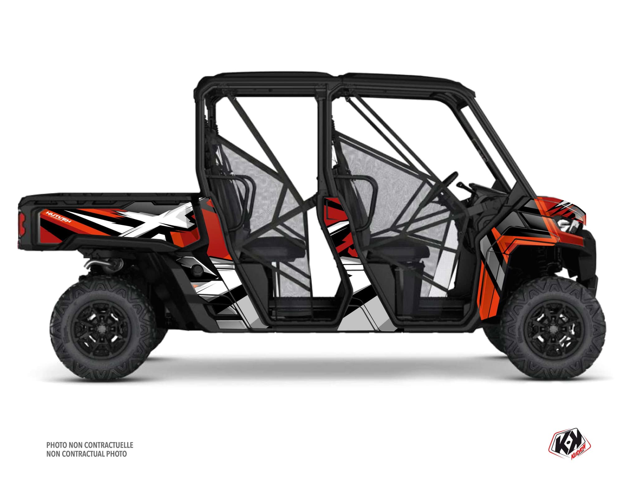 Kit Graphique ssv can-am traxter max spear rouge