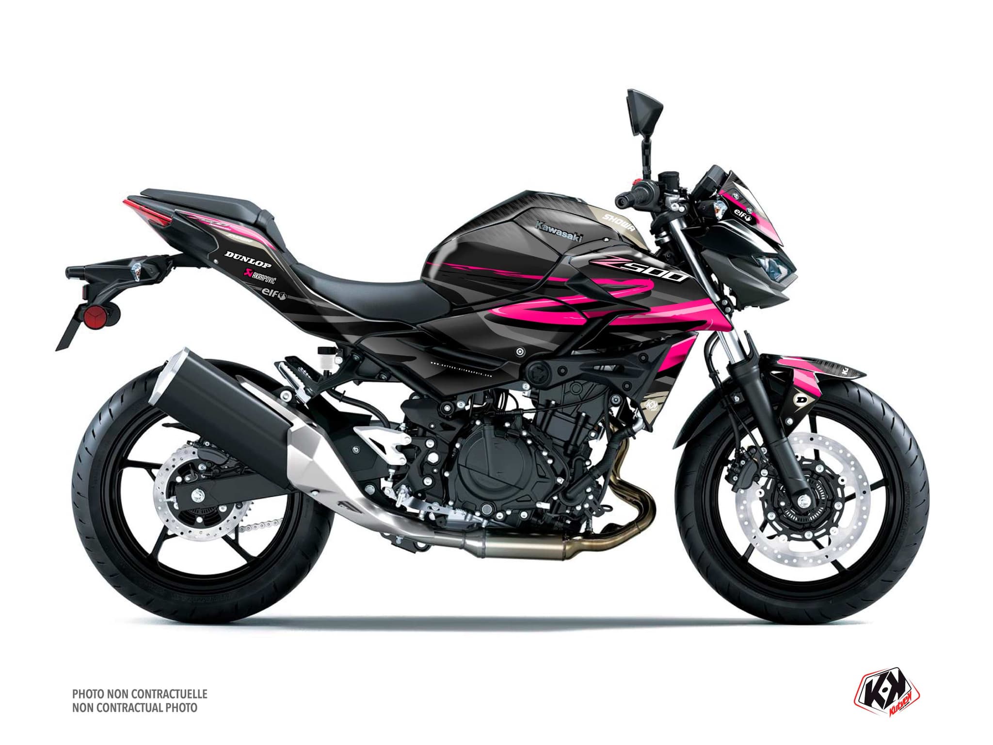 kit graphique moto kawasaki z 500 speedies rose