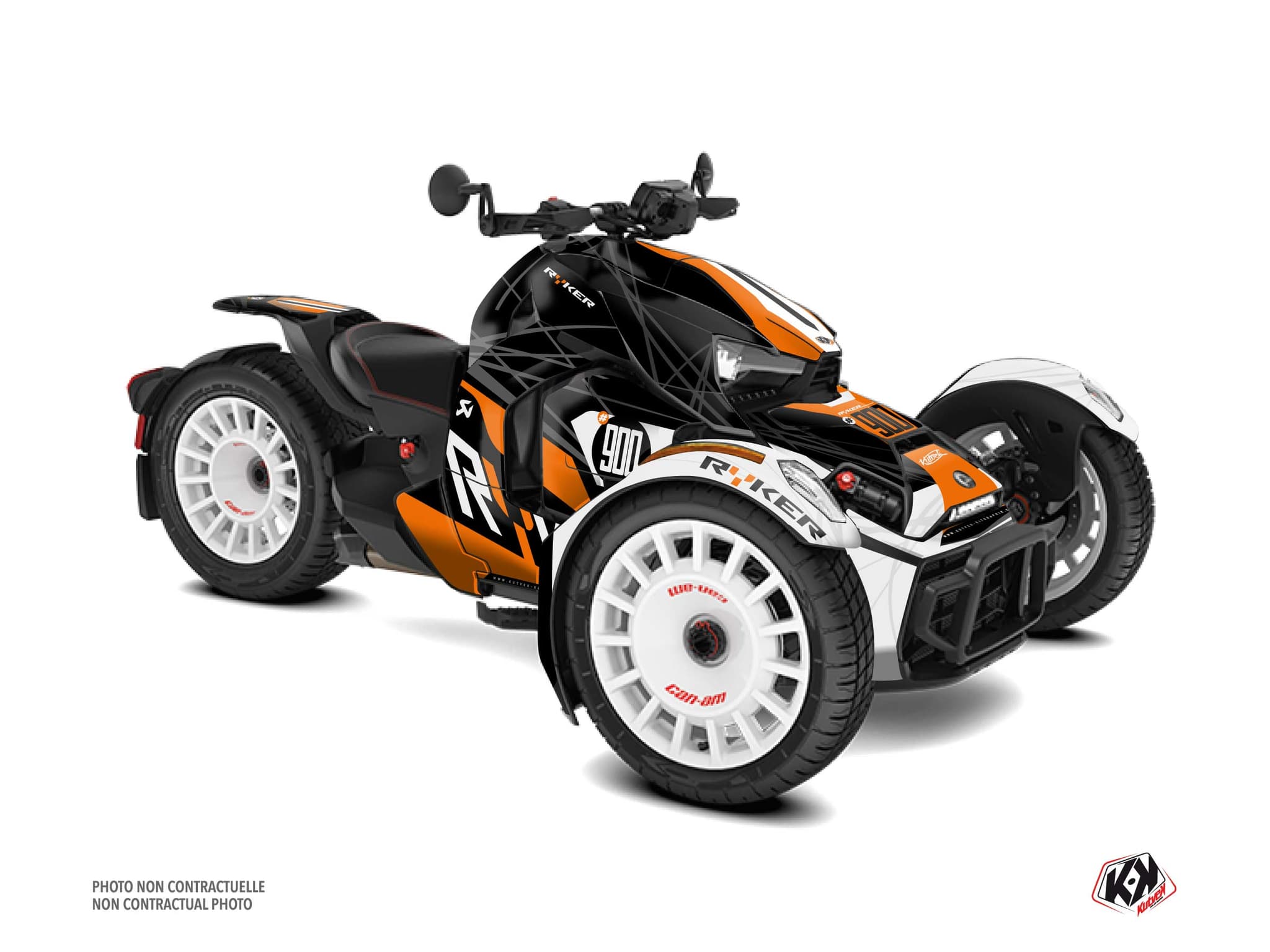 kit graphique speedline orange hybride can-am ryker 900 rally