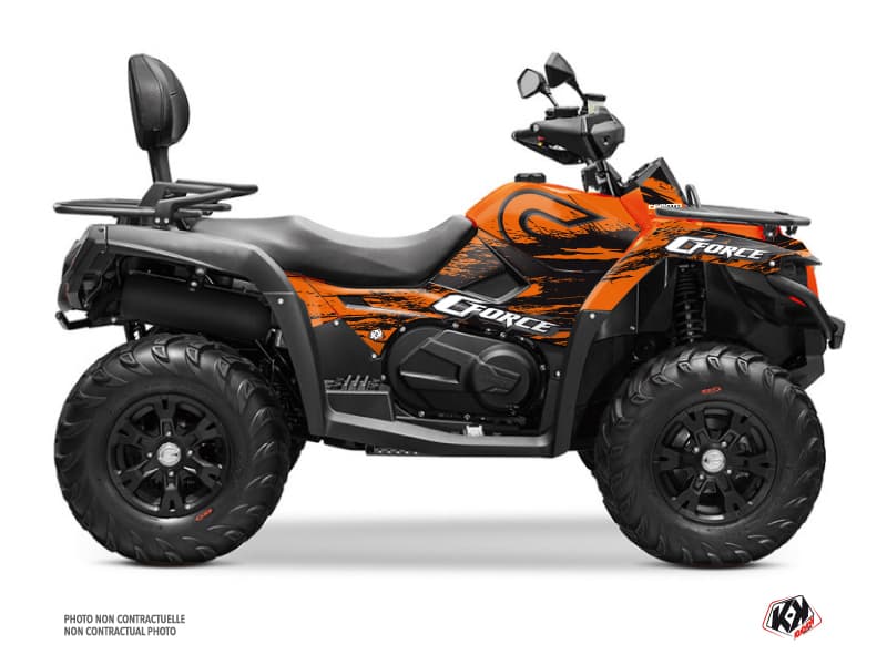 kit graphique quad splatter cf moto cforce 600 orange