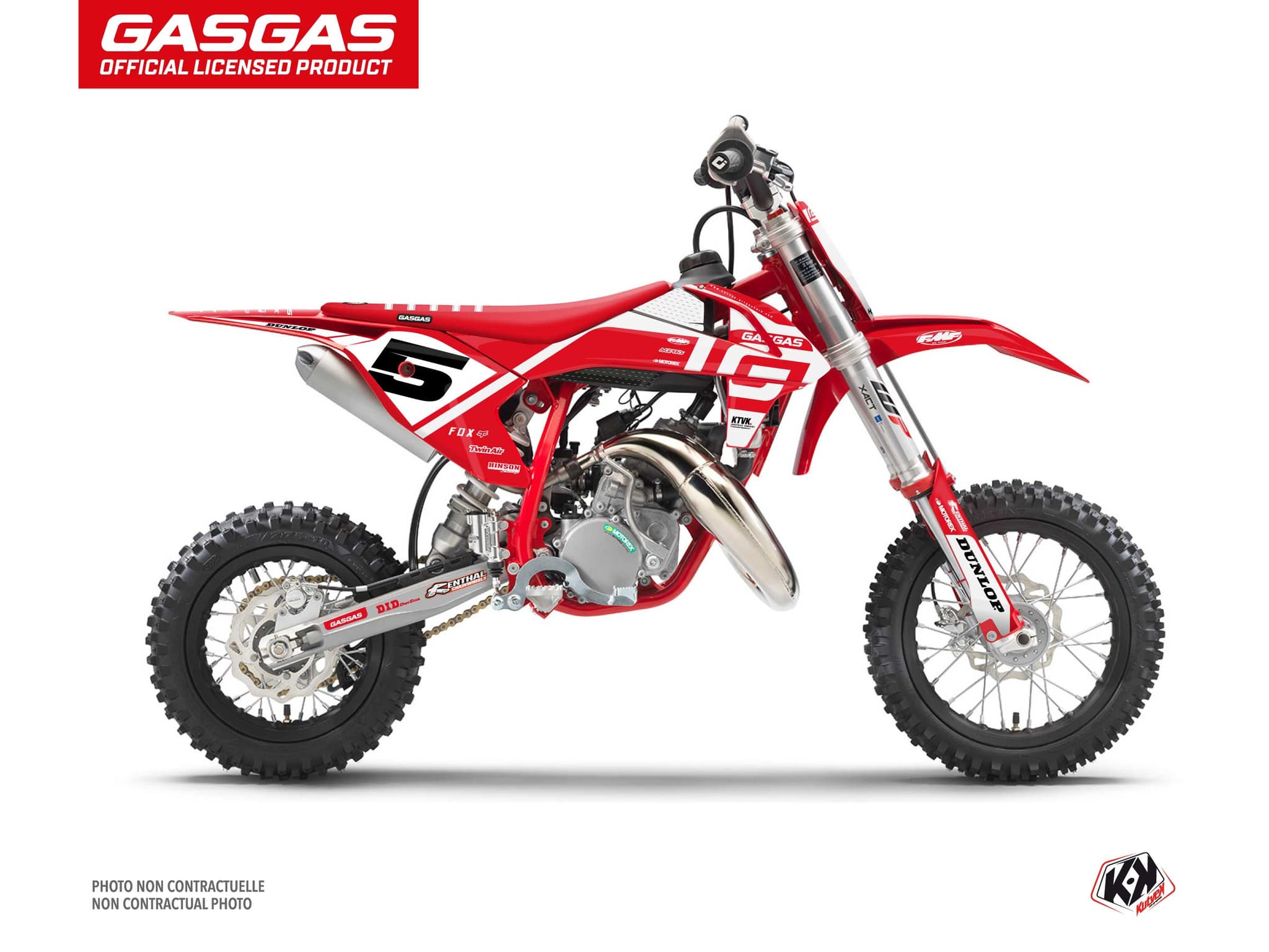 deko-set moto-cross spline gasgas mc 50 weiß