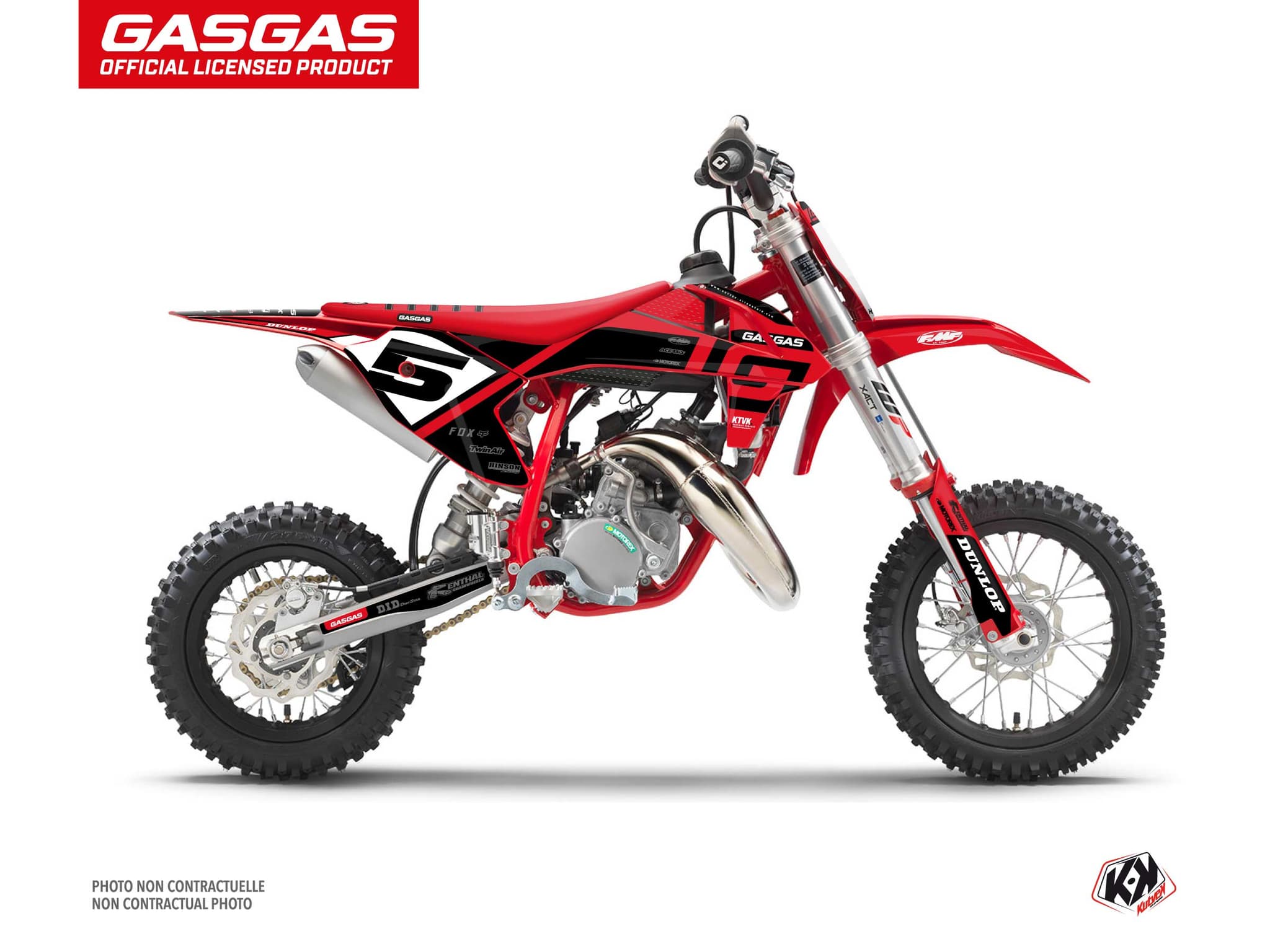 deko-set moto-cross spline gasgas mc 50 schwarz