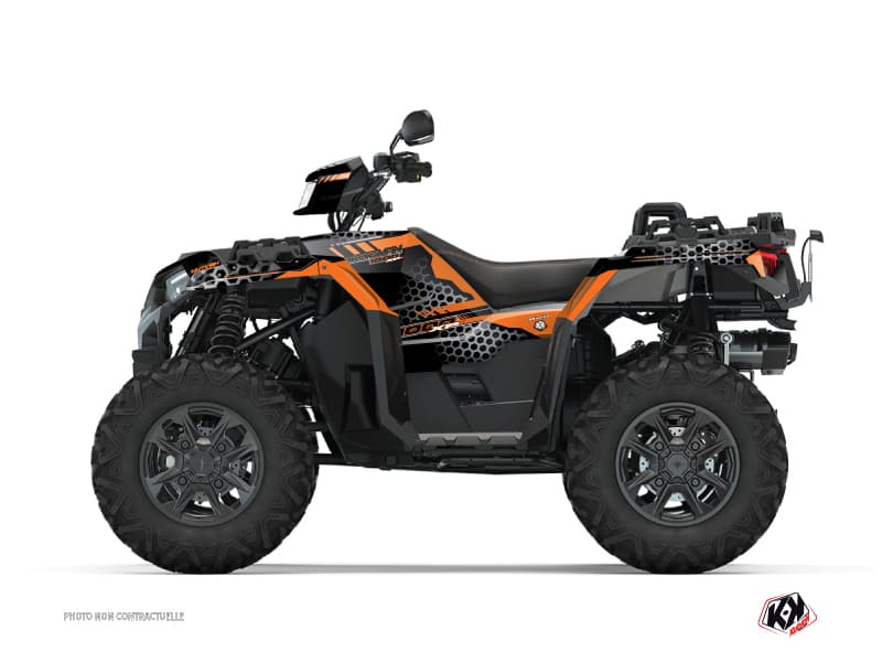 kit graphique quad polaris sportsman 1000 xp-s splinter noir-orange | Polaris | Kutvek