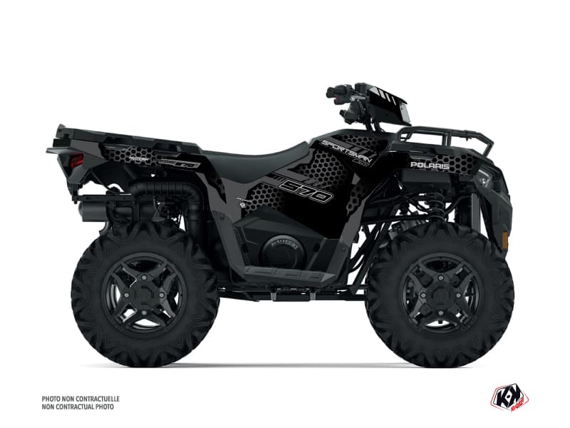 Kit graphique Quad Splinter Polaris 570 Sportsman Noir | Polaris | Kutvek