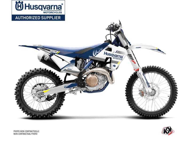 kit graphique motocross split husqvarna tc 250 blanc bleu