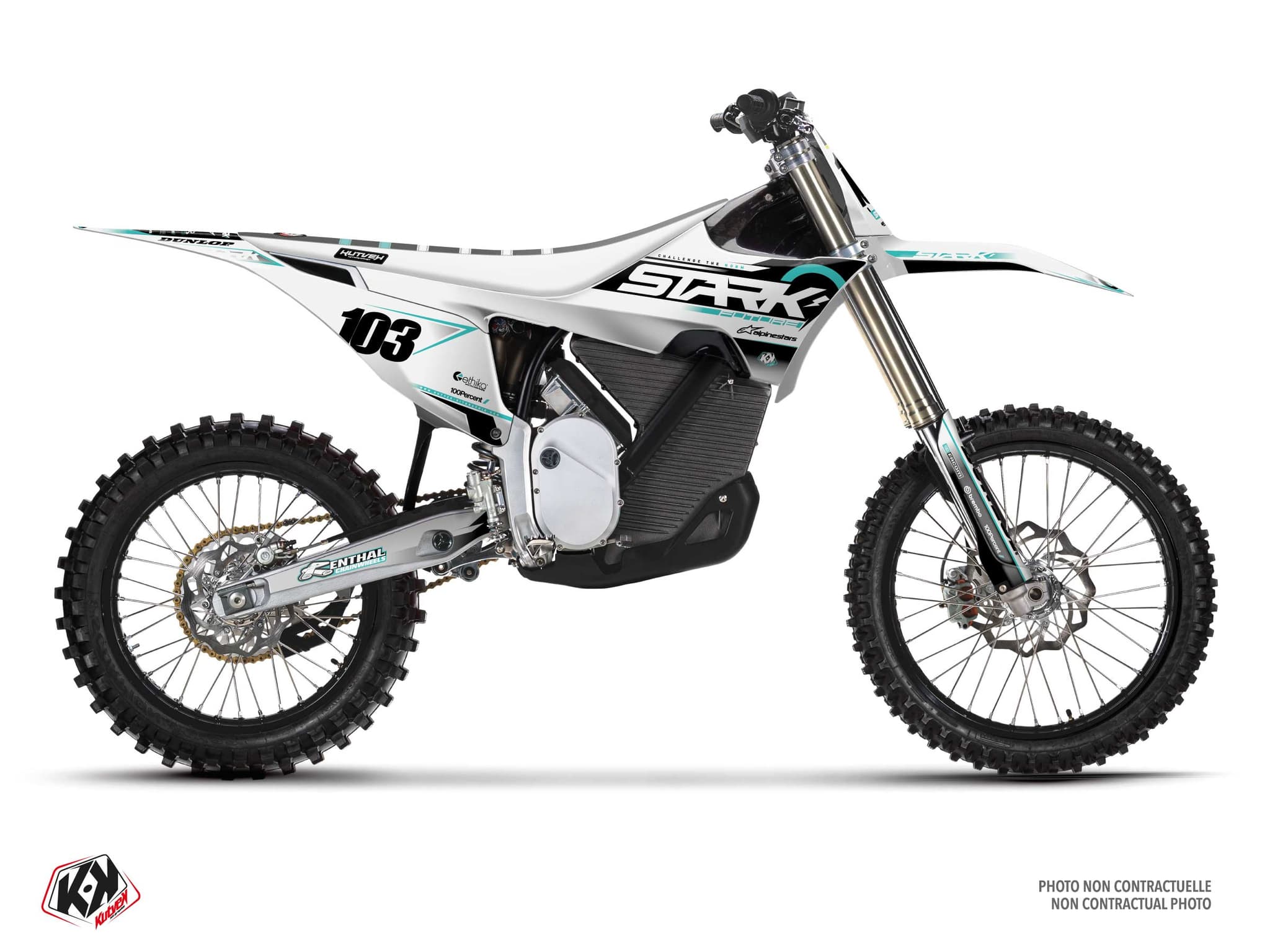 Graphic Kit Spok White Dirt Bike Stark Future Varg