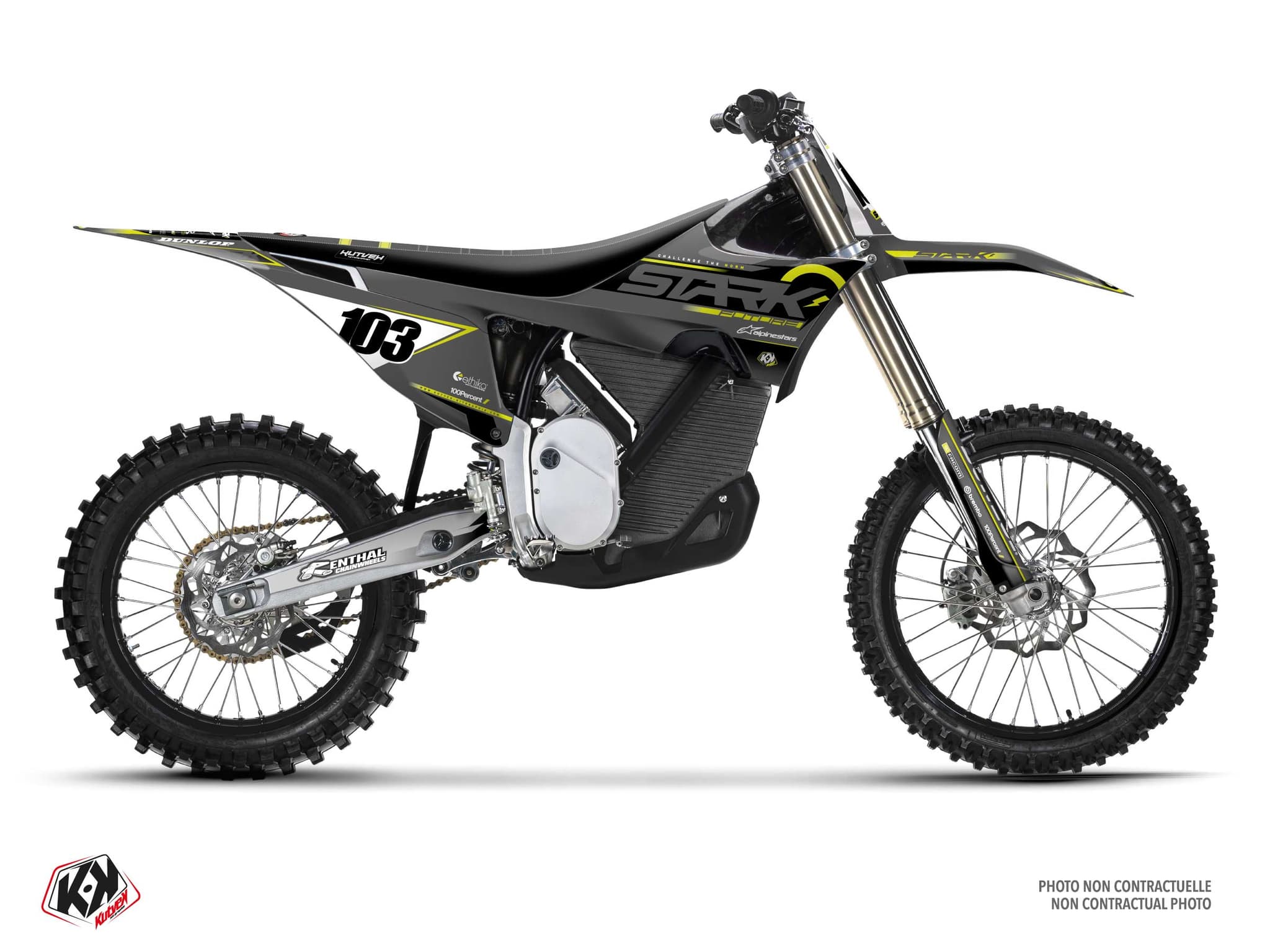 Graphic Kit Spok Grey Dirt Bike Stark Future Varg