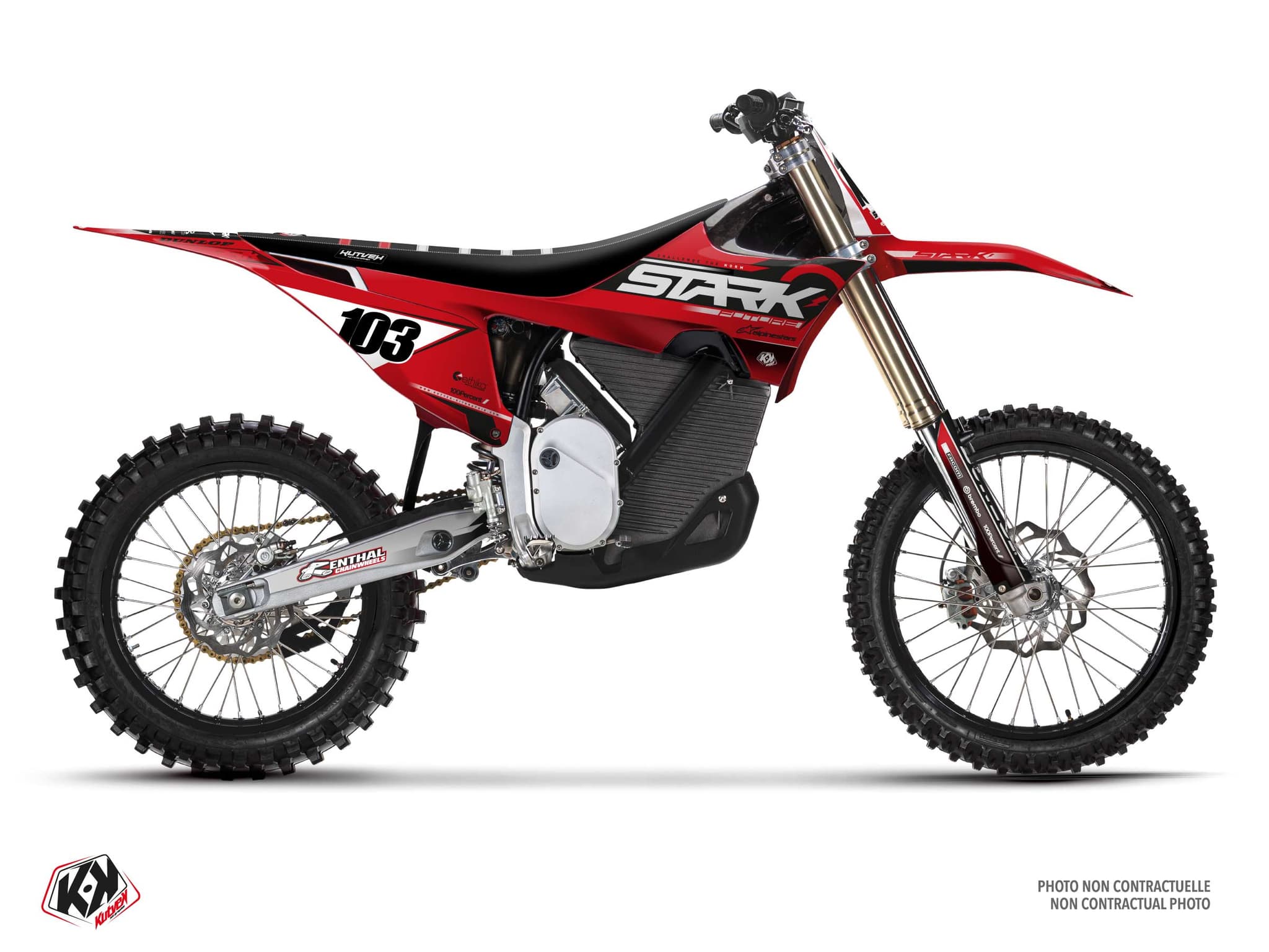 Graphic Kit Spok Red Dirt Bike Stark Future Varg