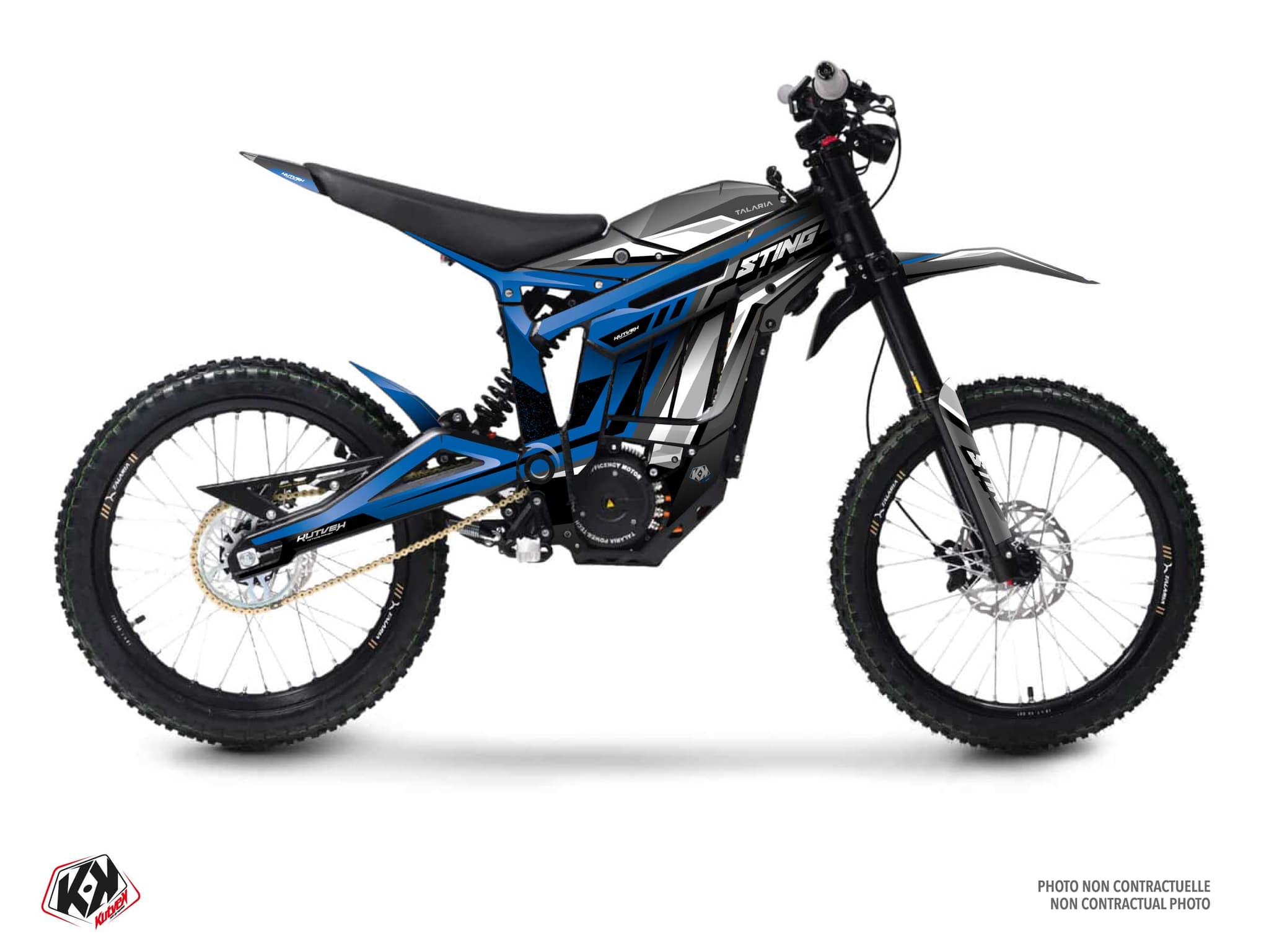 Dirt Bike Graphic Kit Talaria Sting Spread Blue