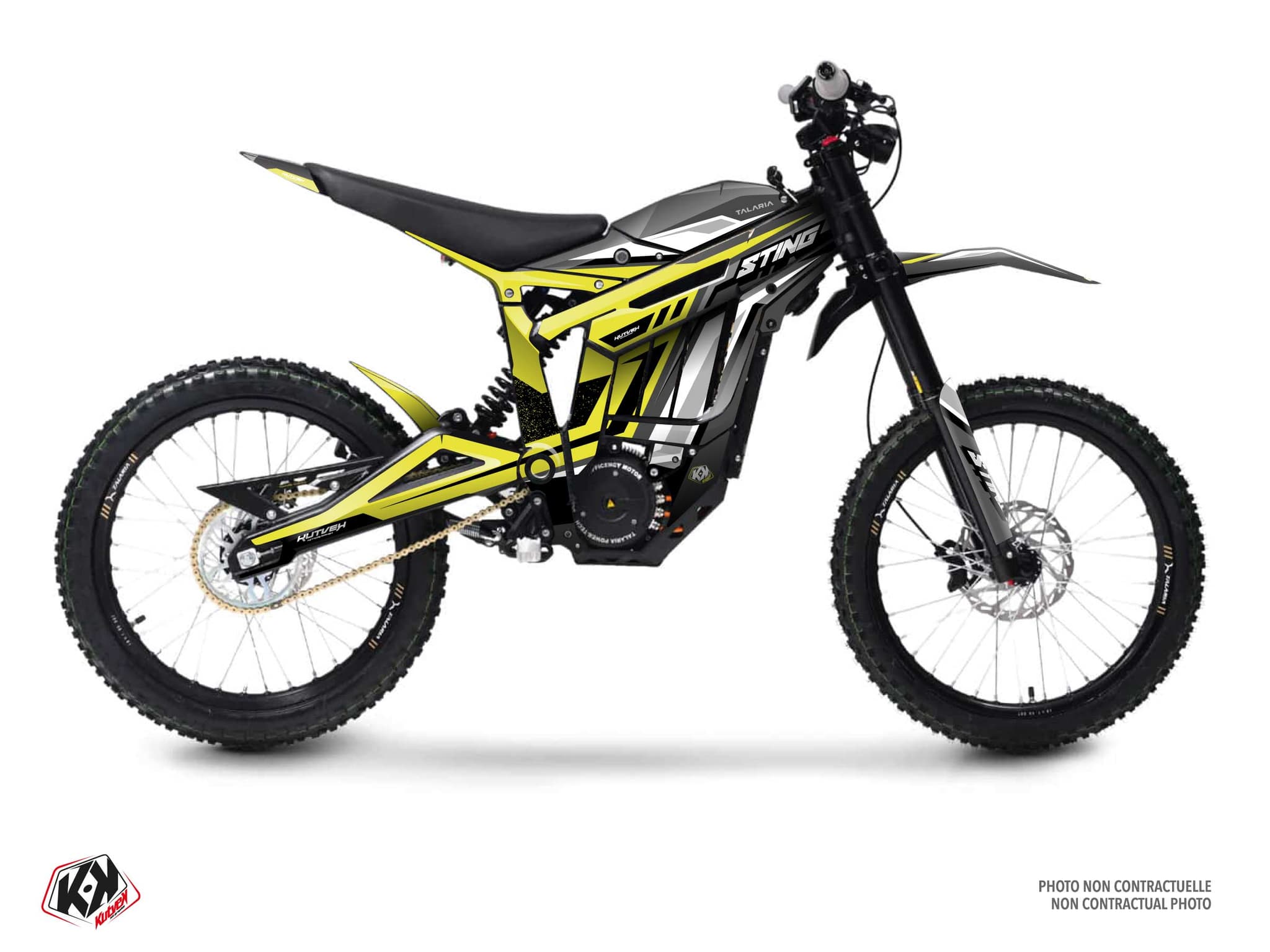 Talaria Sting Spread Yellow Dirt Bike Graphic Kit
