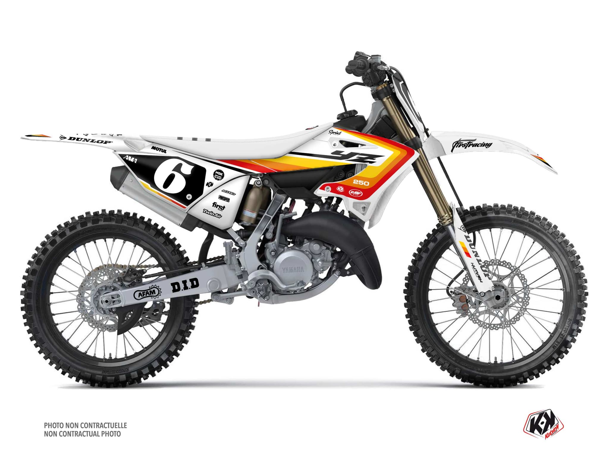 KIT GRAPHIQUE MOTOCROSS SPRINT YAMAHA YZ 125 ROUGE