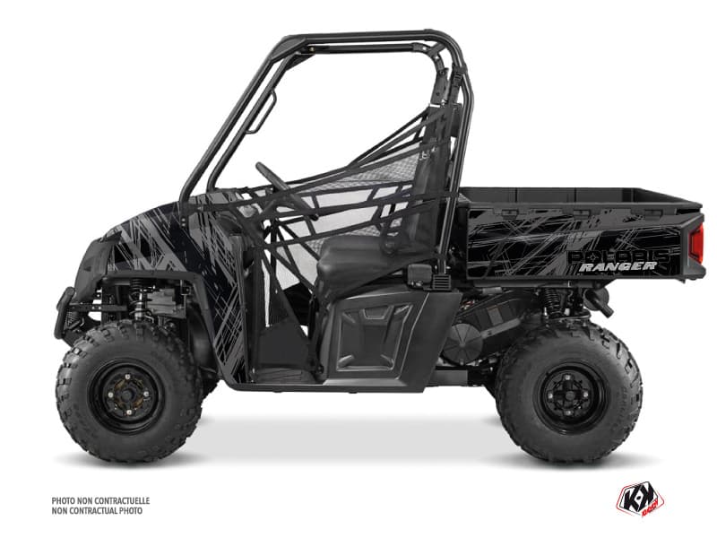 Polaris Ranger 570 FULL UTV Squad Graphic Kit Black Grey | Polaris | Kutvek