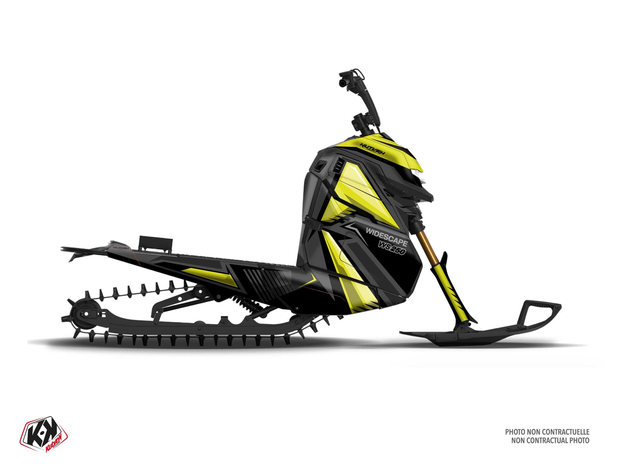 kit de decoração motoneige widescape ws 250 squadron cinzento