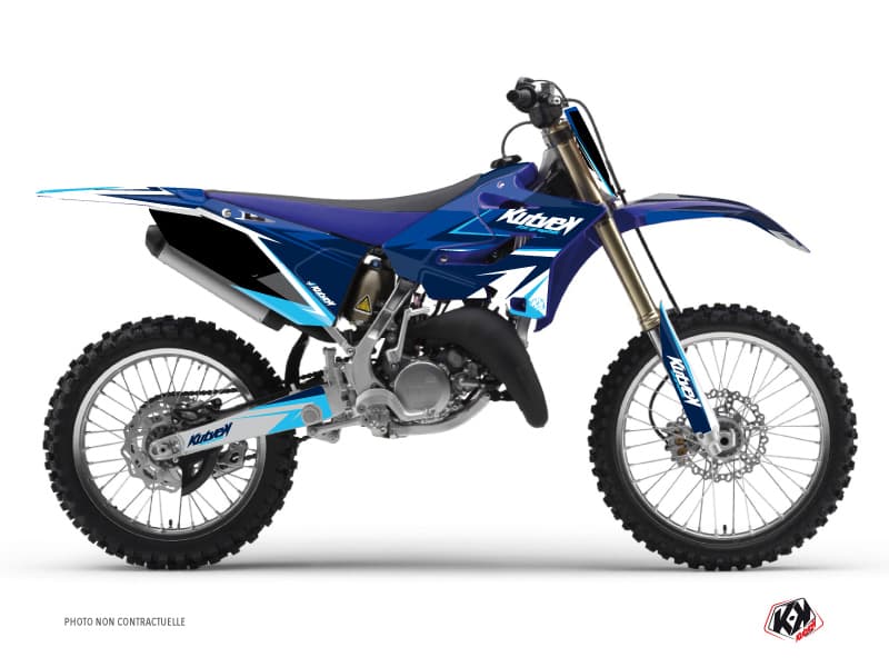 dirt bike yamaha yz 125 stage blue graphic kit | 125 YZ | Kutvek