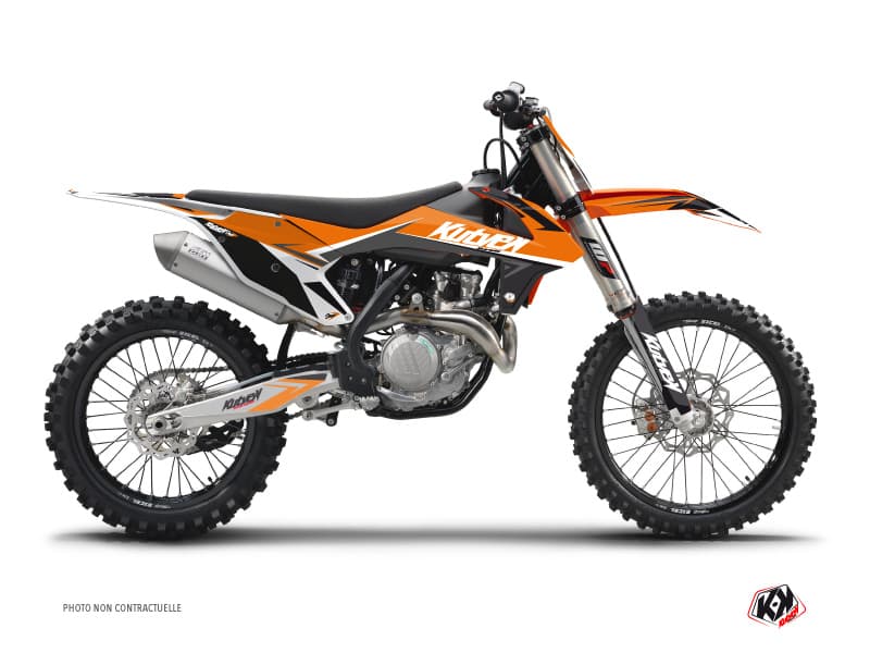 deko-set moto-cross stage ktm 125 sx orange