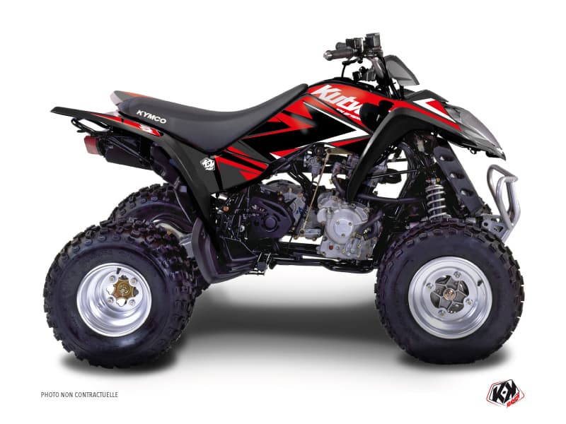 deko-set quad stage kymco 300 maxxer rot schwarz