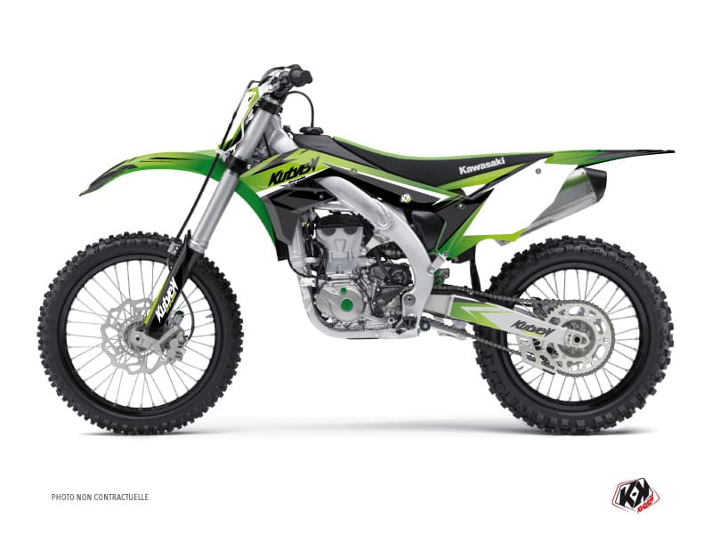 Kit graphique Moto Cross Eraser Kawasaki 250 KX Vert