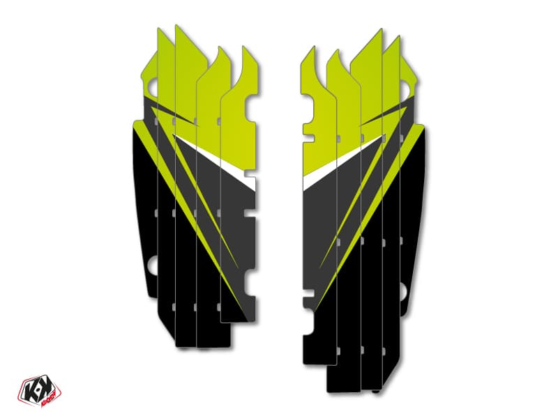 kit graphique grilles de radiateur stage kawasaki 250 kxf 2013-2016 vert