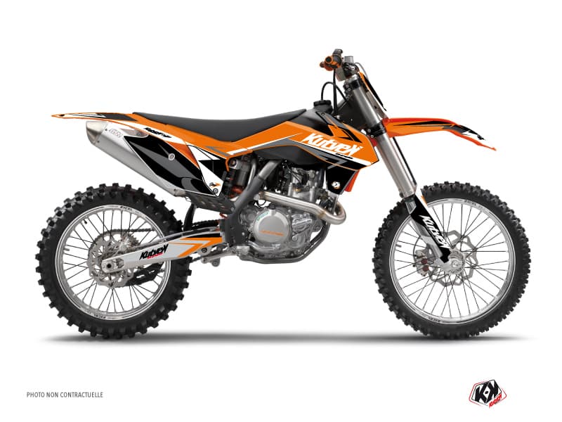 deko-set moto-cross stage ktm 250 sx orange