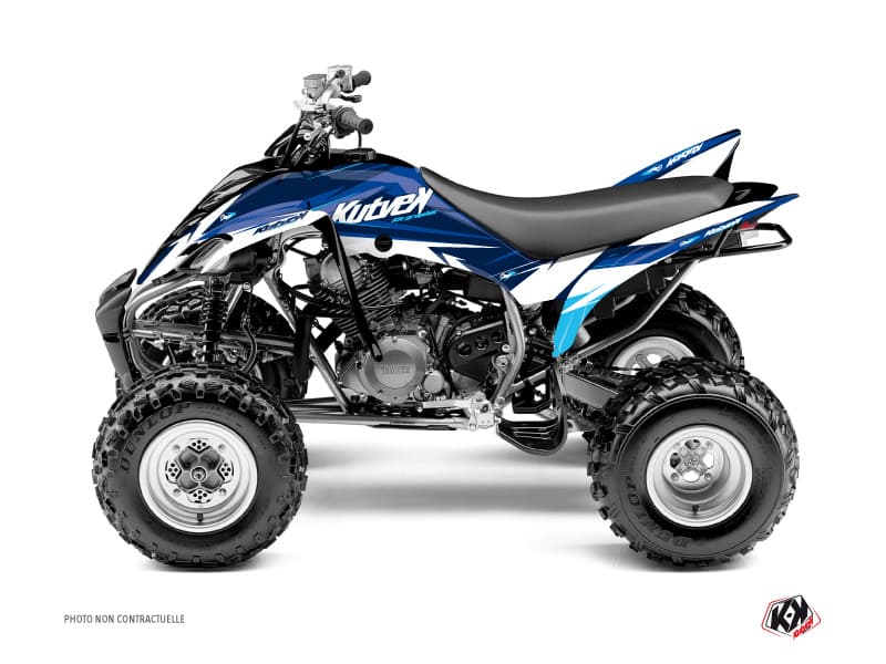 kit graphique quad yamaha raptor 350 stage bleu