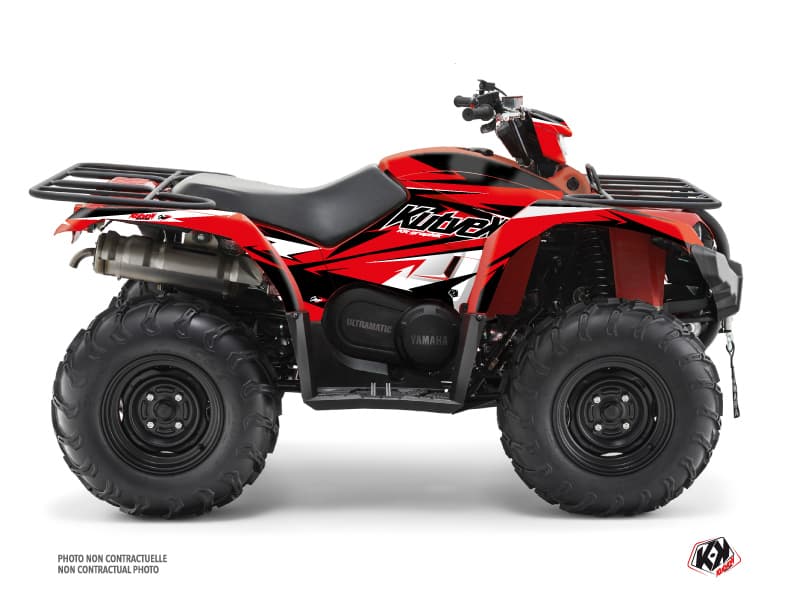 kit graphique quad yamaha kodiak 450 stage noir-rouge | Yamaha | Kutvek