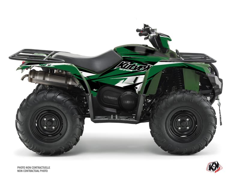Kit graphique Quad Stage Yamaha 450 Kodiak Noir Vert | Yamaha | Kutvek