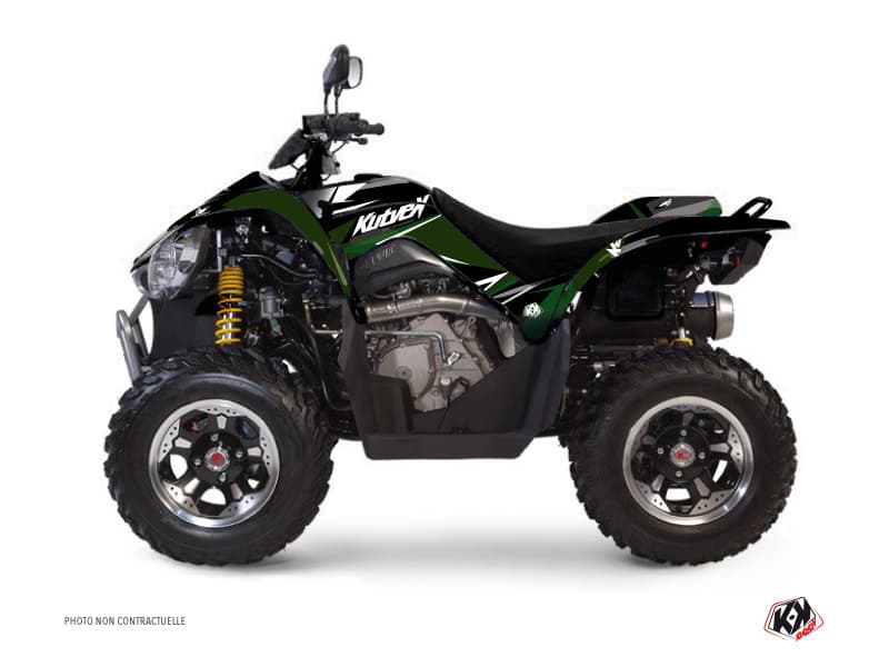 kit graphique quad kymco maxxer 450 stage noir-vert