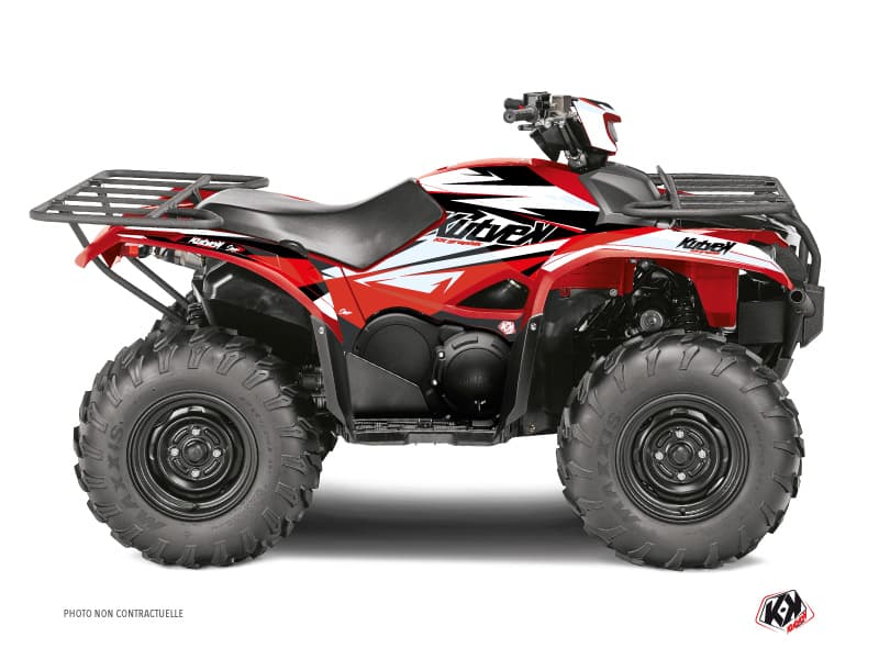kit graphique quad yamaha kodiak 700 stage noir-rouge