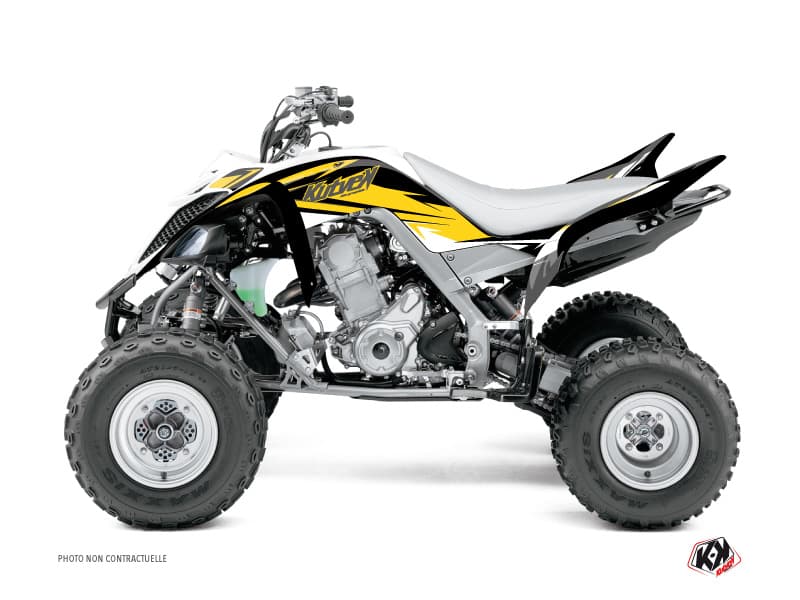 kit graphique quad yamaha raptor 700 stage 60th anniversary jaune 60th