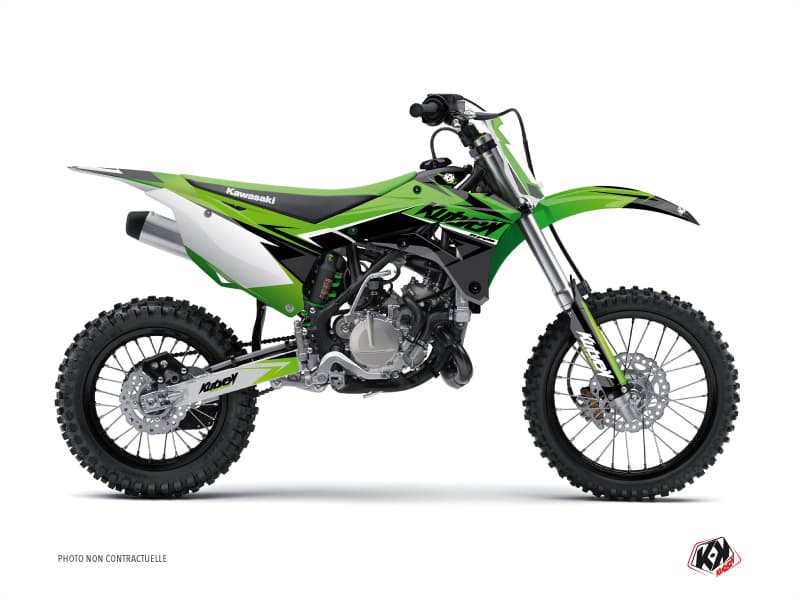 kit graphique motocross kawasaki kx 85 stage vert