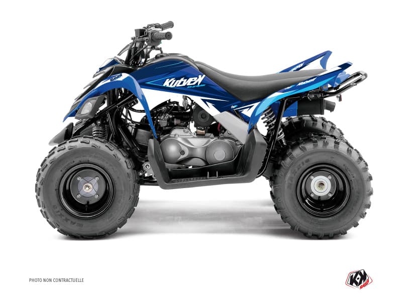 kit graphique quad yamaha raptor 90 stage bleu