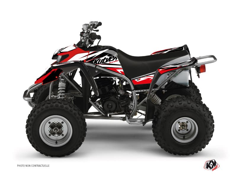 deko-set quad stage yamaha blaster schwarz rot