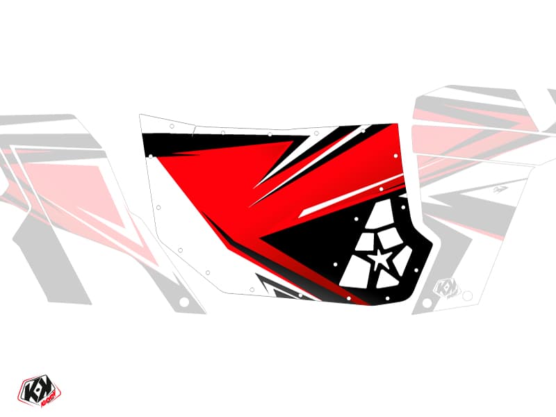 Suicide Doors Blingstar Stage Can Am Commander 2011-2017 Black Red Graphic Kit