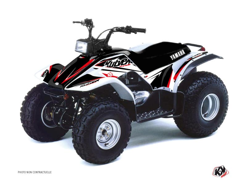 kit graphique quad yamaha breeze 125 stage noir-rouge