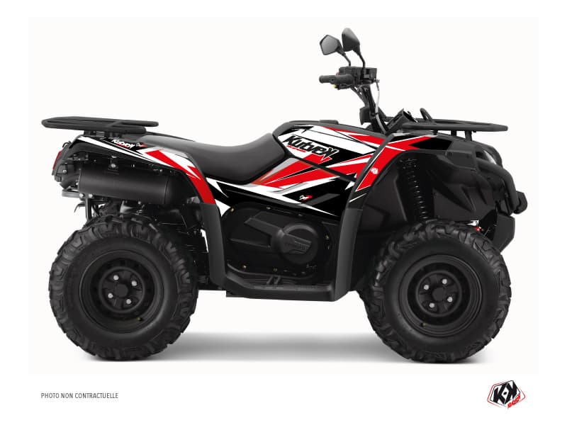 Kit graphique Quad Stage CF MOTO CFORCE 450 S Noir Rouge
