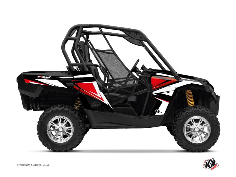 Kit graphique SSV Stage Can Am Commander Noir Rouge | Can am | Kutvek