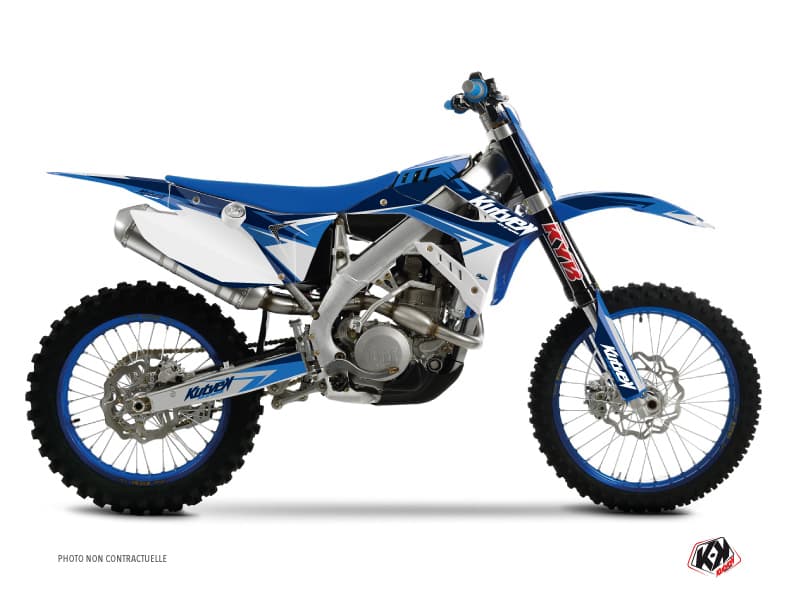 dirt bike tm en 250 stage blue graphic kit