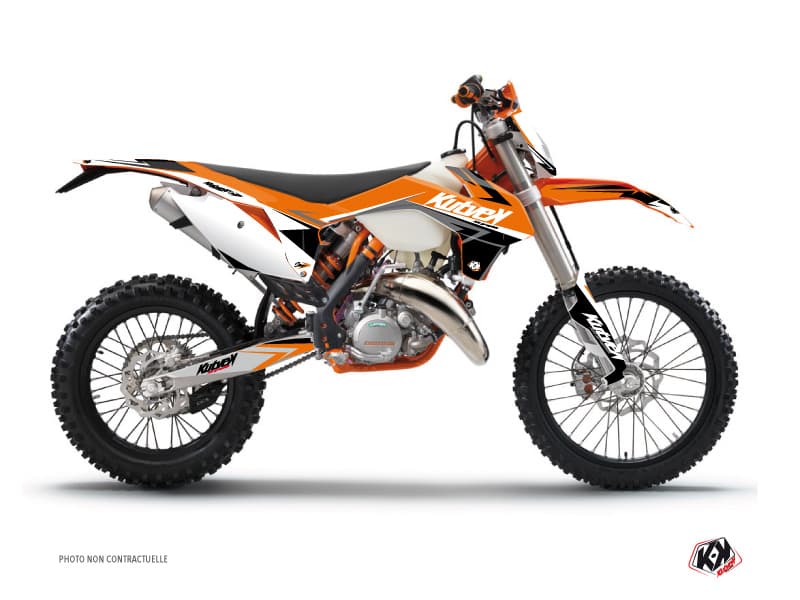 deko-set moto-cross stage ktm exc-excf orange