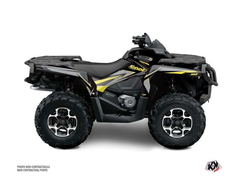 kit graphique quad can-am outlander 1000 r stage neon gris | Can am | Kutvek