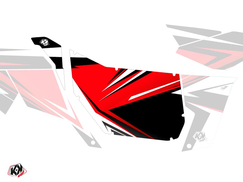 Suicide Doors Pro Armor Stage Can Am Maverick 2012-2017 Black Red Graphic Kit