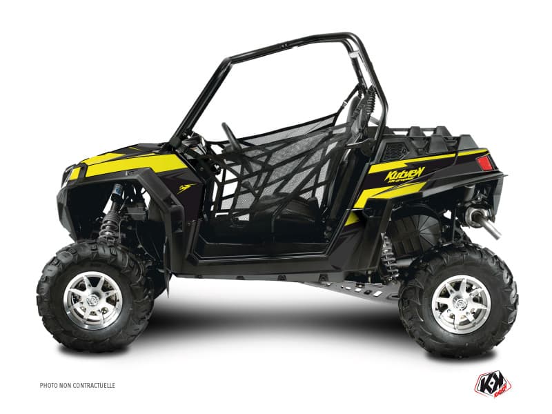 kit graphique ssv polaris rzr 570 stage noir-jaune
