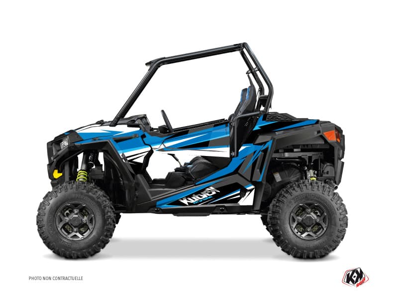 kit graphique ssv polaris rzr 900 stage bleu