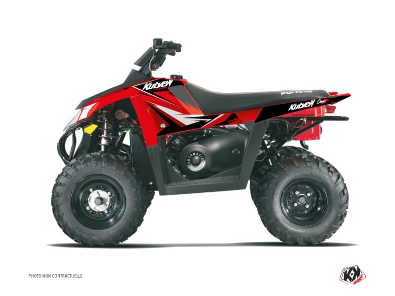 kit graphique quad polaris scrambler 500 stage rouge