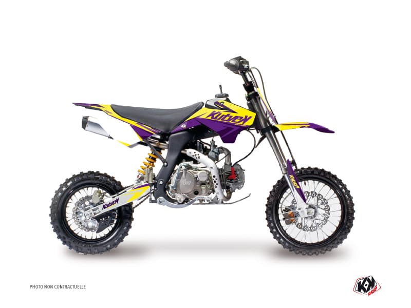 dirt bike ycf sp stage yellow-purple graphic kit