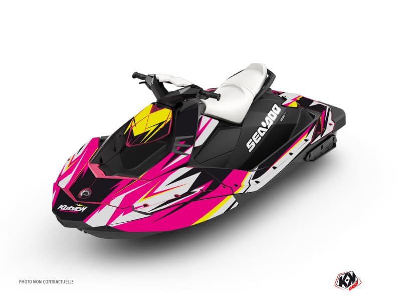 kit graphique jet-ski seadoo spark stage rose | Seadoo | Kutvek