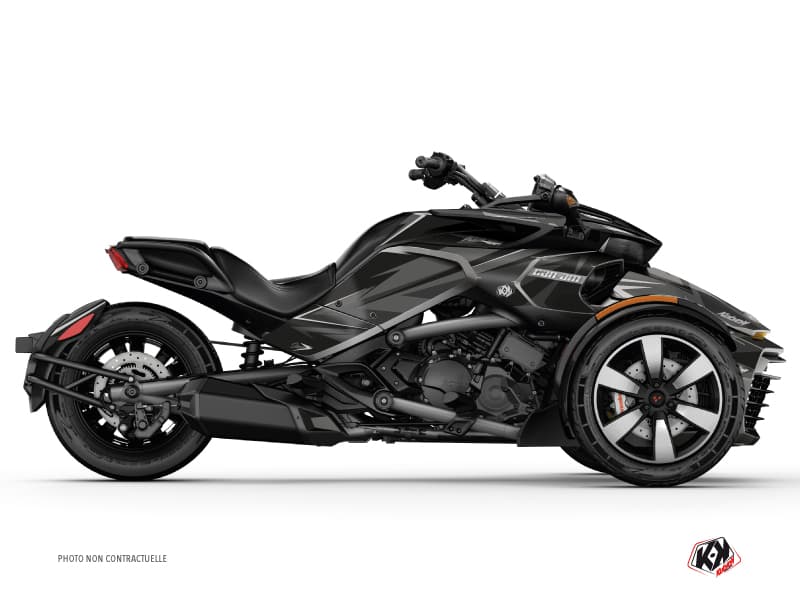 kit graphique stage noir-gris hybride can-am spyder f3
