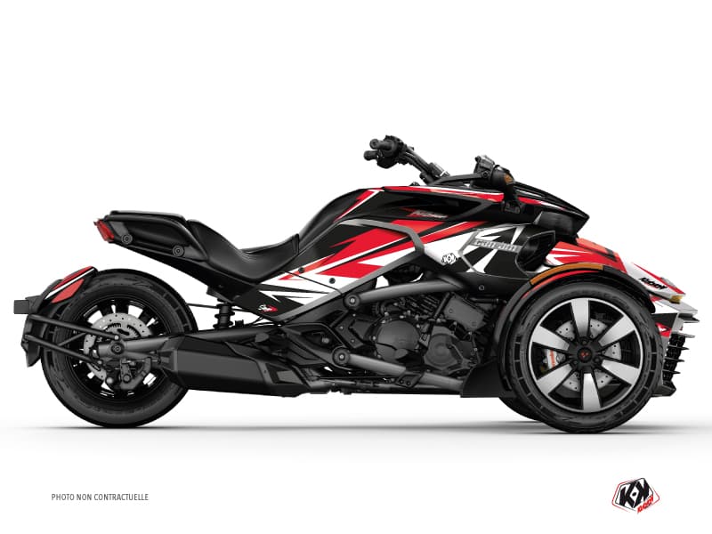 kit graphique stage rouge hybride can-am spyder f3