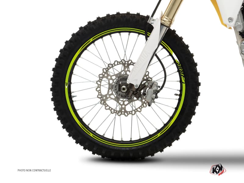 kit graphique tour de jantes motocross stage vert | Tour de Jantes | Kutvek